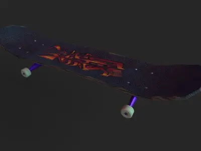 Skateboard Free 3D model buy