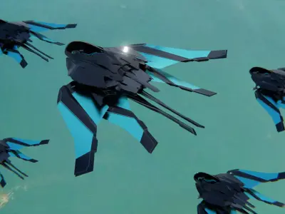 Space Ship 3D model 3