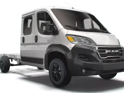 RAM Promaster Chassis Truck Crew Cab 4035 WB 2023 3D model