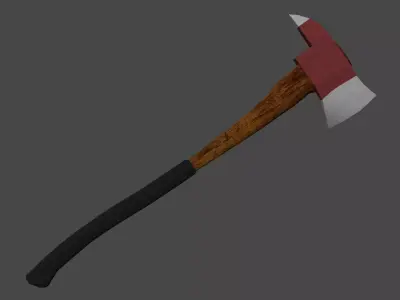 Fire Axe Free low-poly 3D model buy