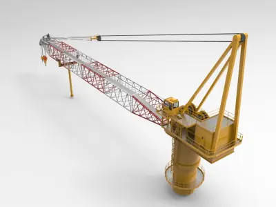 Tower Crane 3D model