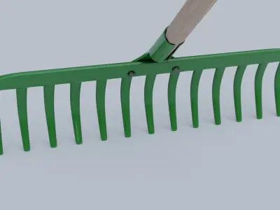 Rake Green 3D model