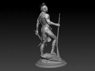 American indian Guron 3D print model