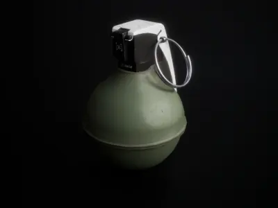 3D Model of a Military Grenade Low-poly 3D model