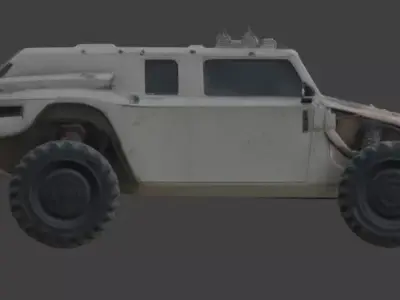 Rusted Apocalypse Desert Raider 3D Model Low-poly 3D model