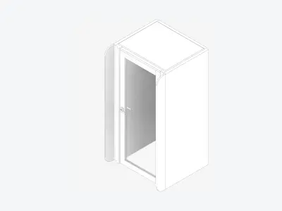 Booth - Simplicity - Phone Booth Low-poly 3D model