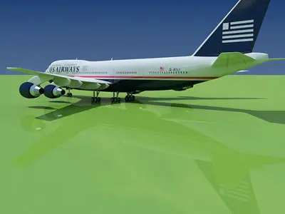 Boeing US Airways V2 3D model