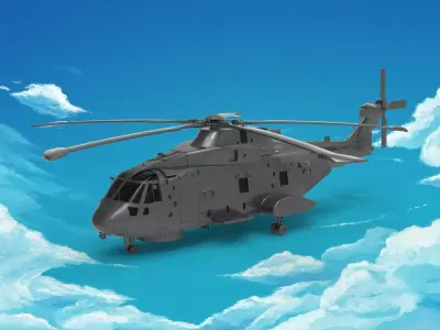 AgustaWestland AW101 3D model purchase