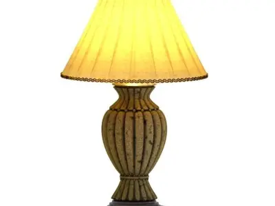 The ethnic bronze lamp 3D model