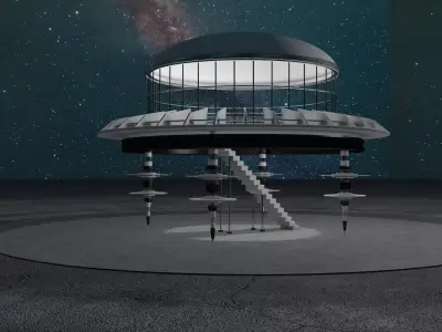 Sci Fi Observation Deck 2 Free 3D model