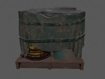 Military Material Low-poly 3D model order