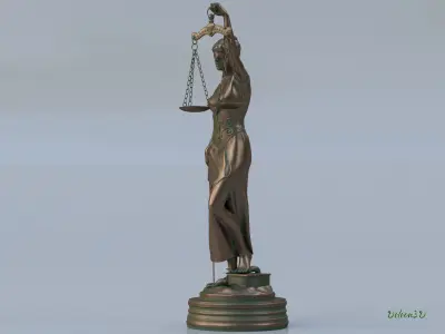 Statue Themis 3D print model