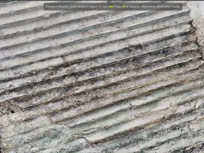 Ancient Stairs at Natural place 3D model