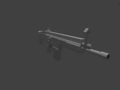 SCAR H NOTEXTURE Free 3D model