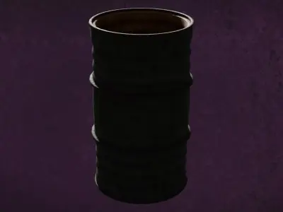 Metal Barrels Series Iron Relics Content G2A OpenLid 3D model