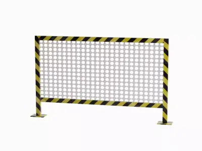 Road Barricade Set B Low-poly 3D model