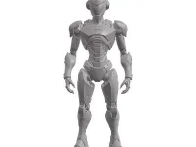 Humanoid Robot Character 5 Low-poly 3D model