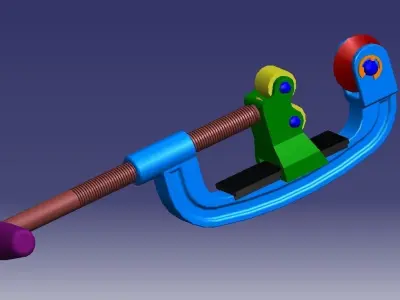 Steel pipe cutter Free 3D model