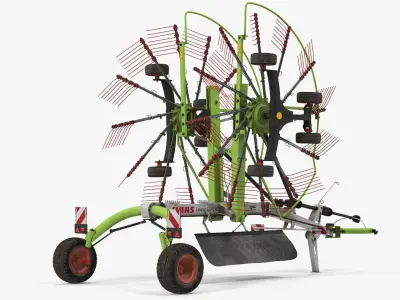  Used Claas Liner 2700 Twin Rotor Hay Rake Parked 