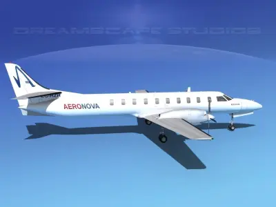 Swearingen SA226 Metroliner AeroNova 3D model