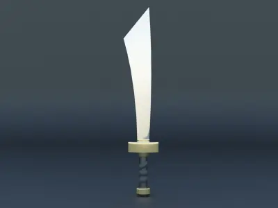 Sword Low-poly 3D model 42