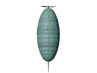 Airship packed lowpoly game  Low-poly 3D model