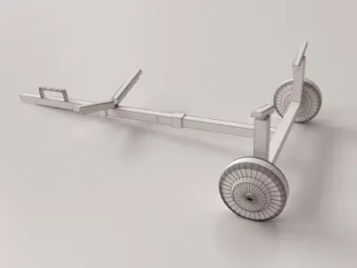 Boat Dolly 3D model