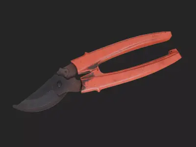 Pruning shears 02 Low-poly 3D model