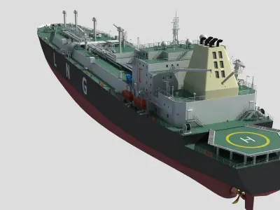 LNG Ship 3D model