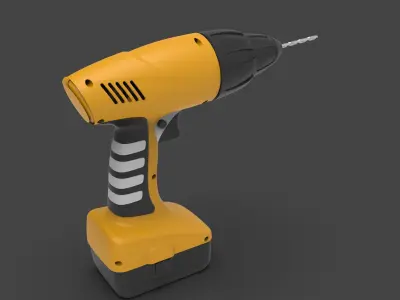 Cordless Drill Machine 3D model
