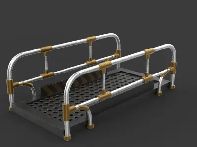 Modular Industrial Catwalk 3D model