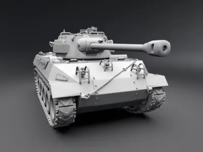 M18 Hellcat Scale model  3D print model