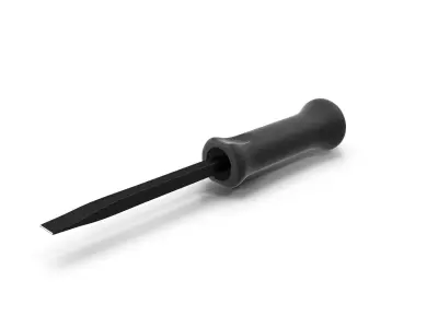Straight Striking Prybar 12in Low-poly 3D model