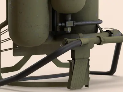 M2 Flamethrower Low-poly 3D model purchase