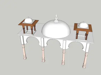 indian jodhpuri stone arch 3d modal 3D model