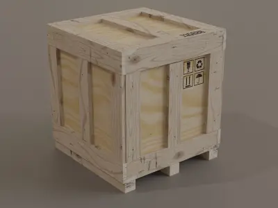 Cargo crates pack 1 Low-poly 3D model