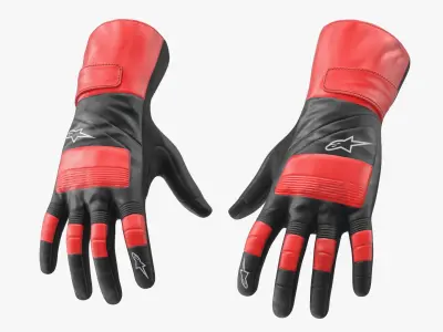 Alpinestars Extended Cuff Motorsport Gloves Red 