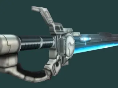 SciFi Futuristic Blade Low-poly 3D model