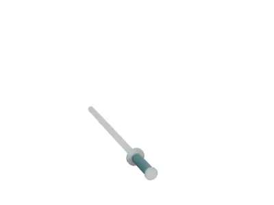 Futuristic Blue Energy Sword Low-poly 3D model