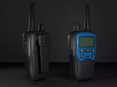 Game Ready Tactical Walkie Talkie PBR Low-poly 3D model