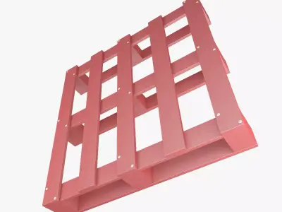 Pallet shelving unit 3D model
