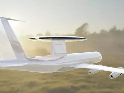 E-3 Style AWACS Radar Plane - Custom 1950s Aircraft Low-poly 3D model