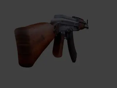 Mikhail Kalashnikov  AK-47 Low-poly 3D model