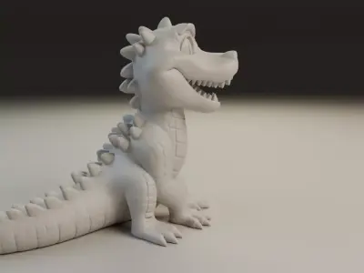 alligator 3D print model buy