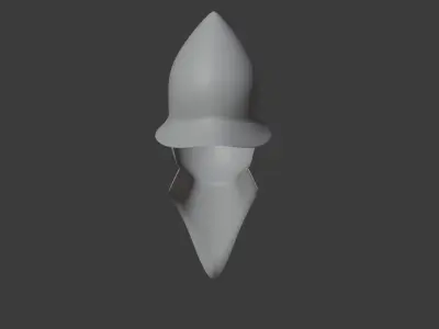 Helmet with mask 3D model