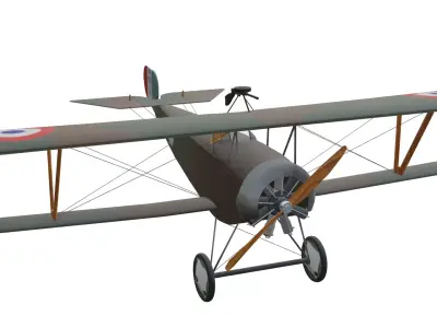 Nieuport 11 Bebe Low-poly 3D model purchase