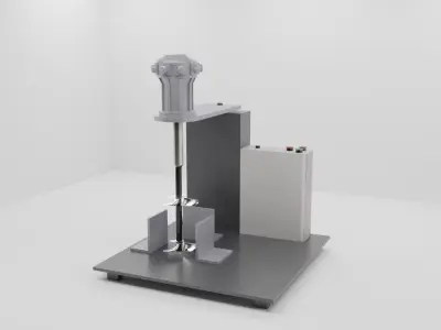 Pneumatic Elevating Type Glue Stirrer Pneumatic Glue Stirrer  3D model