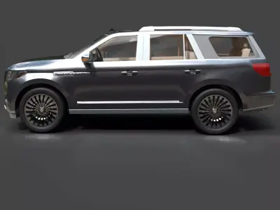 Lincoln Navigator L Hyper Detailed Full-Size SUV 3D model