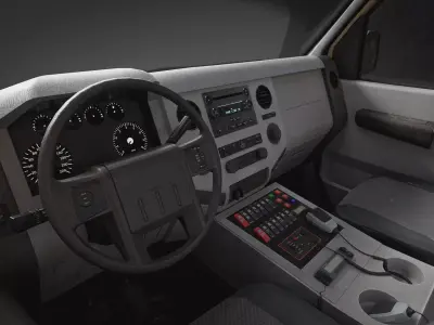 Desert Rescue Ambulance 3D Model  Game-Ready Cinematic Vehicle Low-poly 3D model