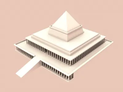 Egyptian Temple 3D print model purchase